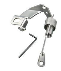 Accelerator spring and bracket chrome